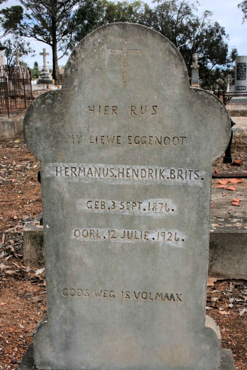 BRITS Hermanus Hendrik 1876-1926