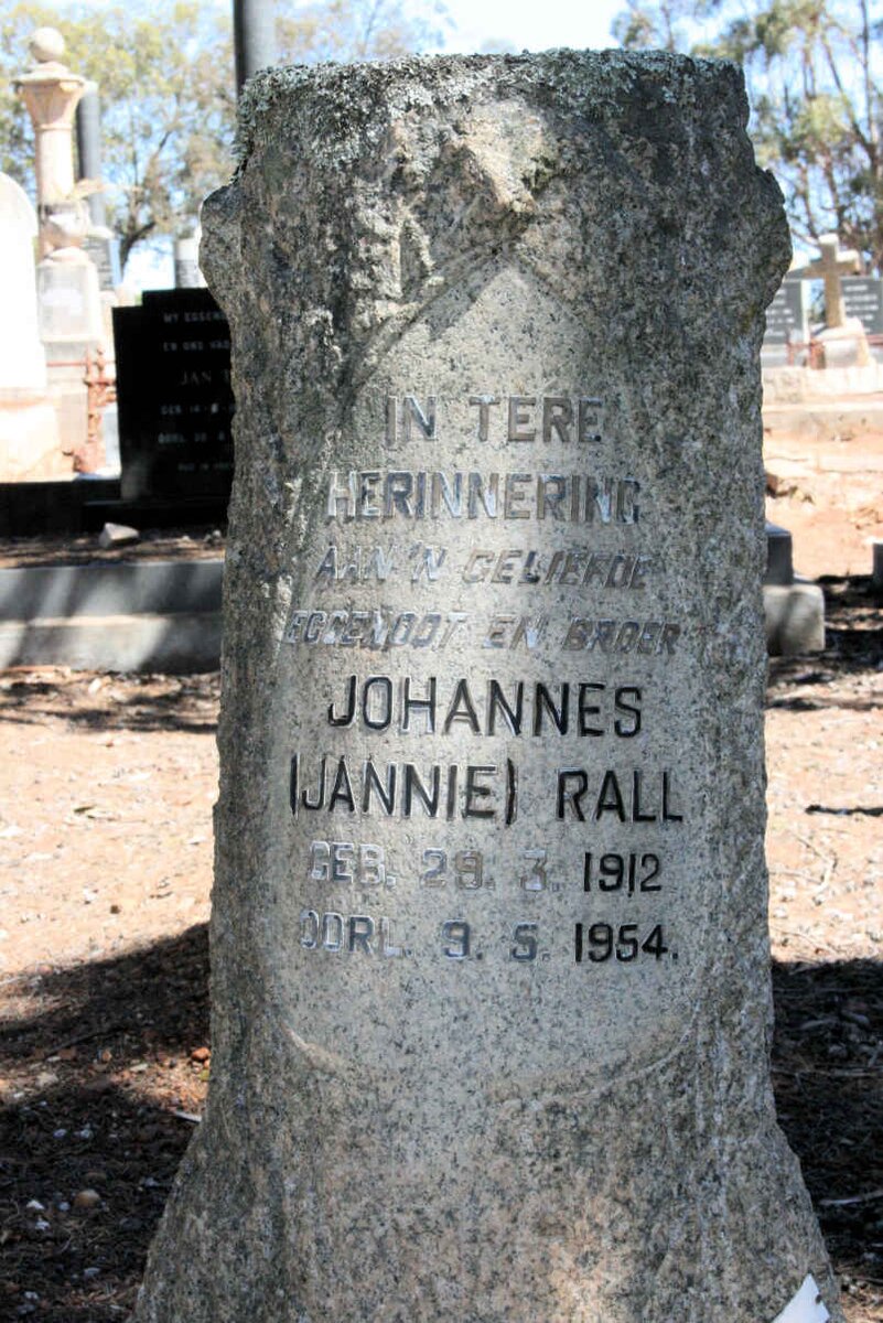 RALL Johannes 1912-1954