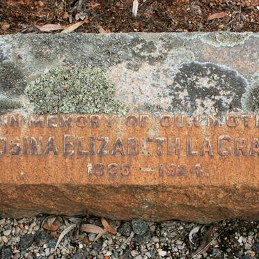 GRANGE Rosina Elizabeth, la 1868-1924