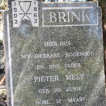 BRINK Pieter Melt 1903-1963