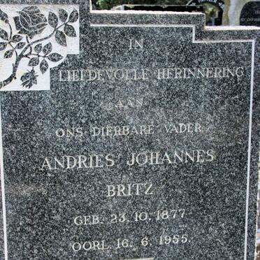 BRITZ Andries Johannes 1877-1955