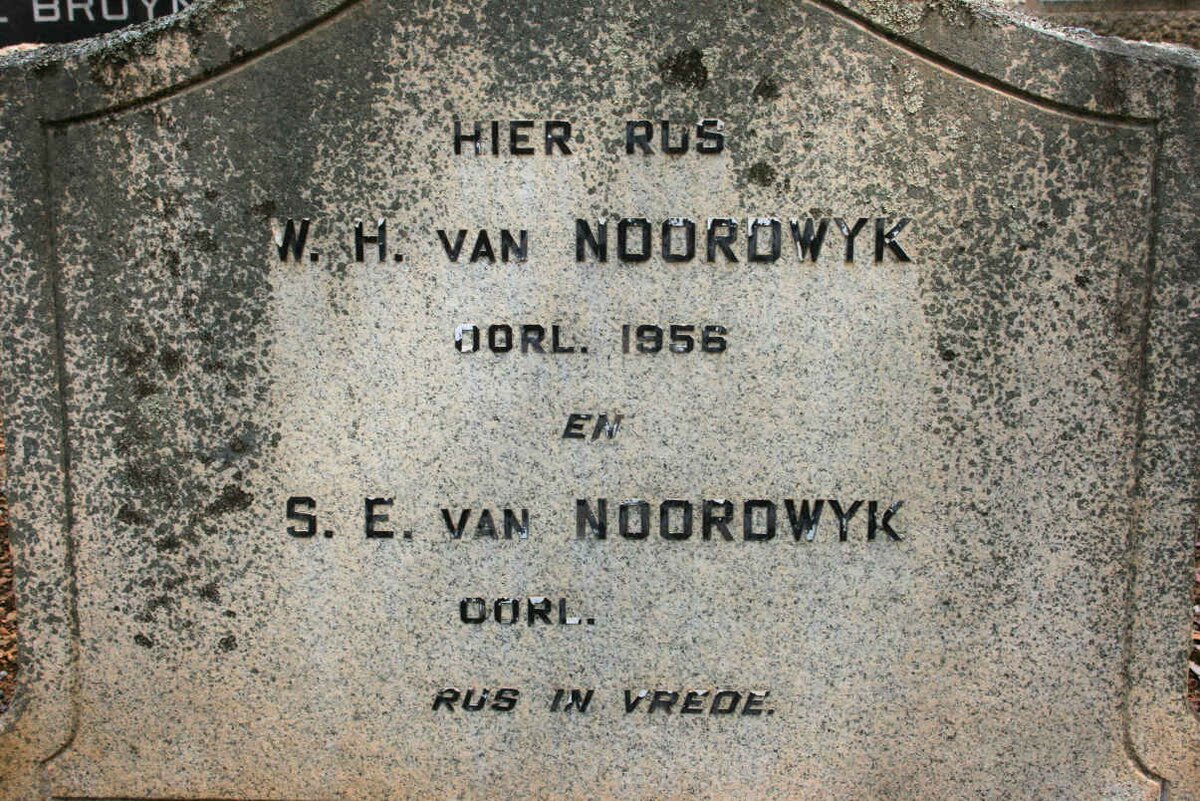 NOORDWYK W.H., van -1956 &amp; S.E.