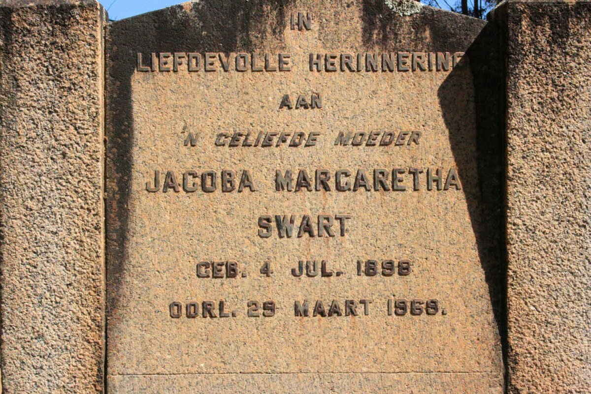 SWART Jacoba Margaretha 1898-1969