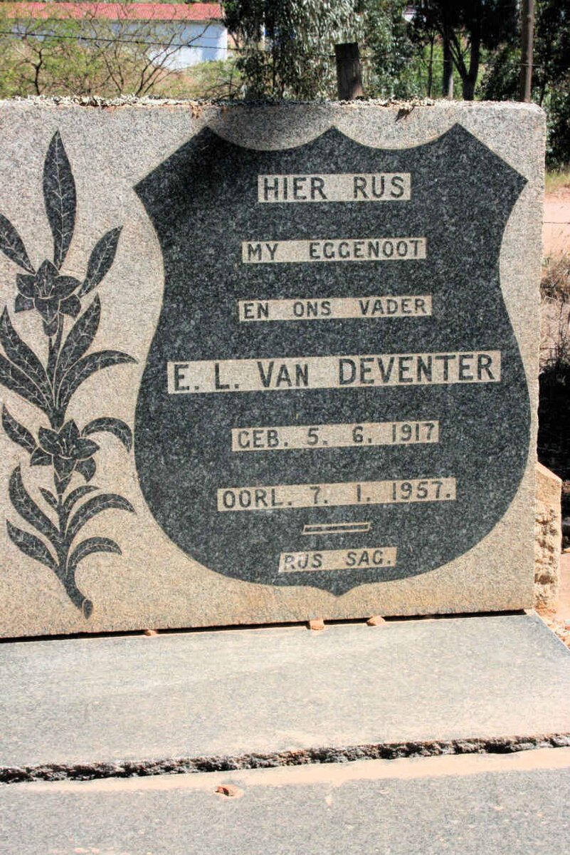 DEVENTER E.L., van 1917-1957