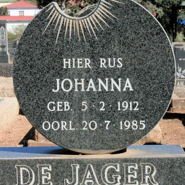 JAGER Johanna, de 1912-1985