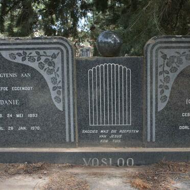 VOSLOO Danie 1893-1970 &amp; Freda JANSE VAN RENSBURG 1895-1974