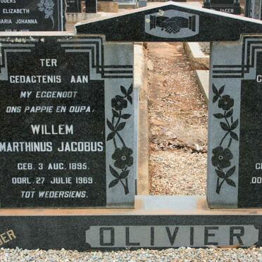 OLIVIER Willem Marthinus Jacobus 1895-1969 &amp; Maria Magdalena 1907-1995