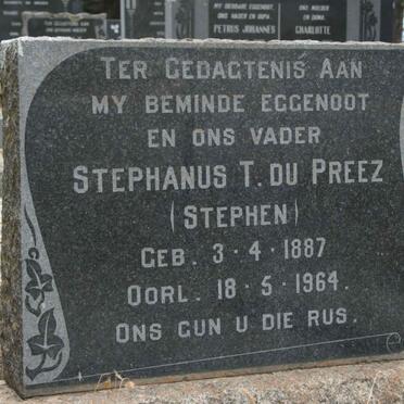 PREEZ Stephanus P., du 1887-1964