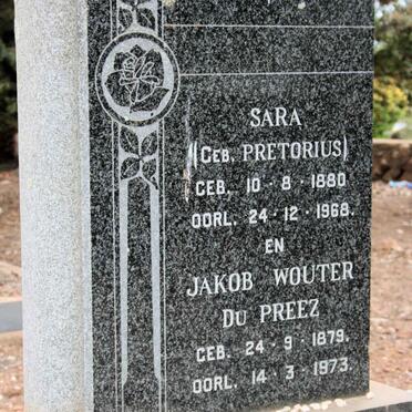 ROTHMAN Jakob Wouter Du Preez 1879-1973 &amp; Sara PRETORIUS 1880-1968