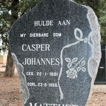 MATTHEE Casper Johannes 1881-1968