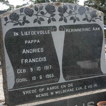 MARAIS Andries Francois 1817-1965