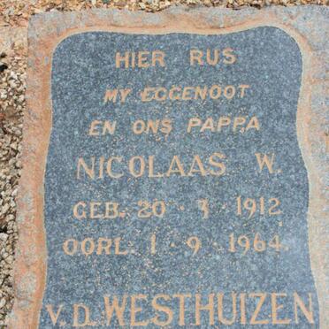 WESTHUIZEN Nicolaas W., van der 1912-1964