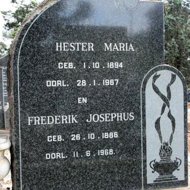 VYVER Frederik Josephus, van der 1886-1968 &amp; Hester Maria 1894-1967