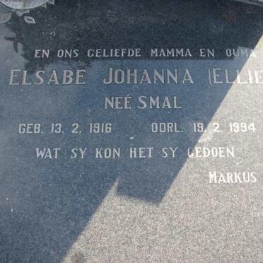 ? Elsabe Johanna nee SMAL 1916-1994