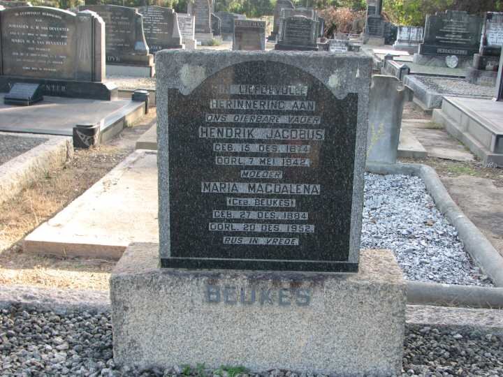 BEUKES Hendrik Jacobus 1874-1942 &amp; Maria Magdalena BEUKES 1884-1952