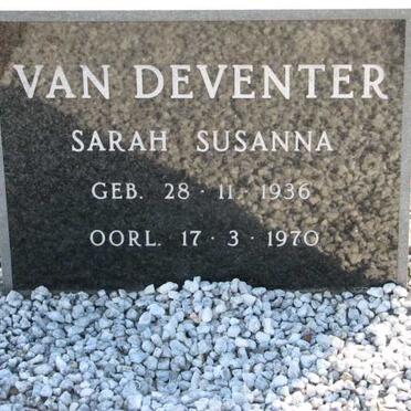 DEVENTER Sarah Susanna, van 1936-1970