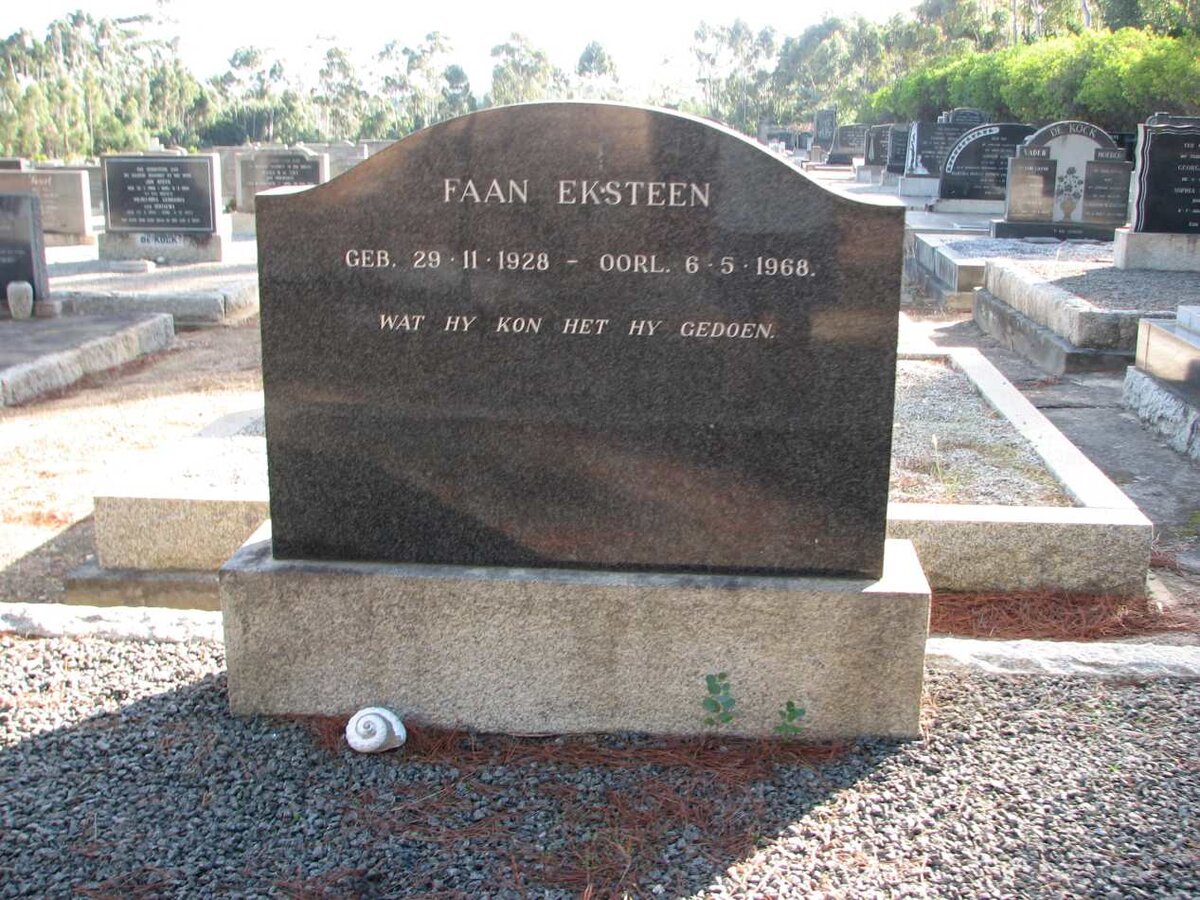 EKSTEEN Faan 1928-1968