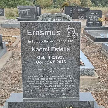 ERASMUS Naomi Estella 1933-2016