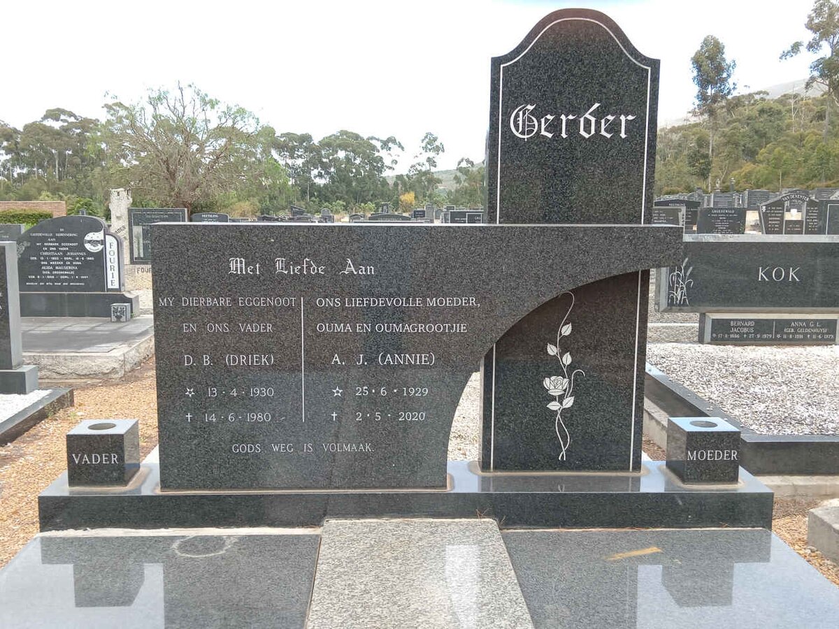 GERBER D.B. 1930-1980 & A.J. 1929-2020