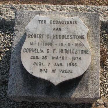 HUDDLESTONE Robert C. 1866-1950 &amp; Cornelia G.F. 1878-1956