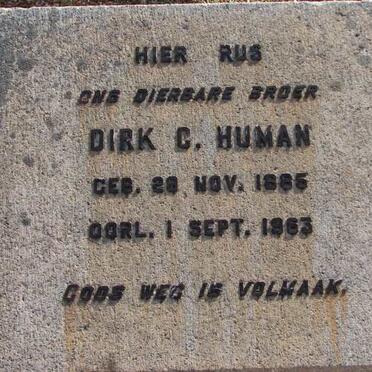 HUMAN Dirk C. 1885-1963