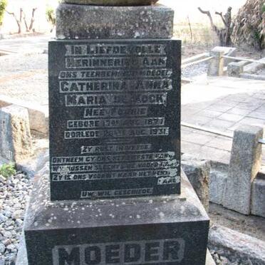 KOCK Catherina Anna Maria, de nee FOURIE 1877-1931