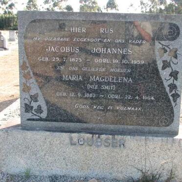 LOUBSER Jacobus Johannes 1875-1959 &amp; Maria Magdalena SMIT 1882-1964