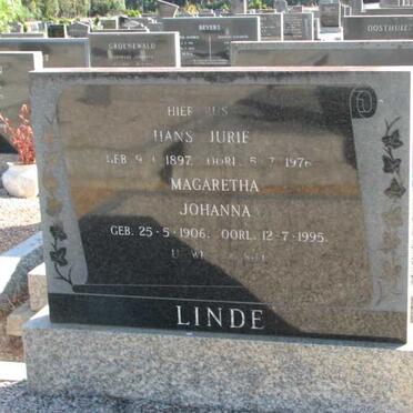LINDE Hans Jurie 1897-1976 &amp; Magaretha Johanna 1906-1995