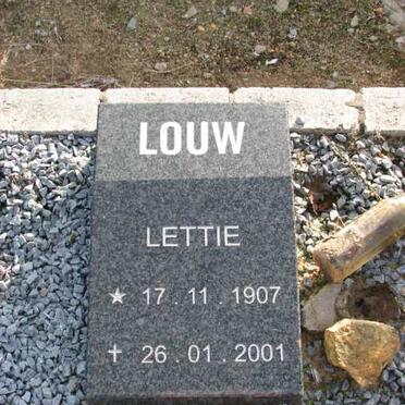 LOUW Lettie 1907-2001