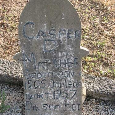 MATTHEE Casper D. 1905-1957