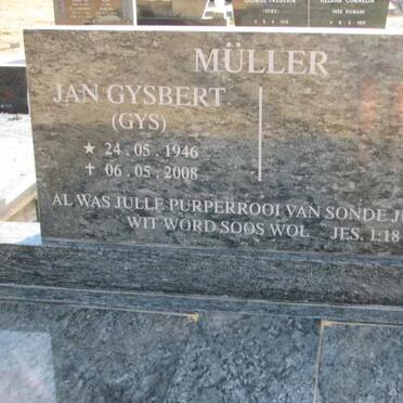 MULLER Jan Gysbert 1946-2008