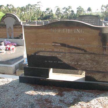 NEETHLING Alexander van Breda 1897-1976 &amp; Johanna VILJOEN 1898-1971