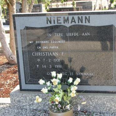 NIEMANN Christiaan F. 1931-1981