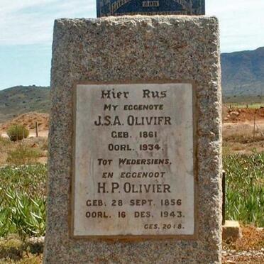 OLIVIER H.P. 1856-1943 &amp; J.S.A. RHEEDER 1861-1934