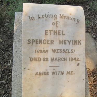 HEYINK Ethel Spencer nee WESSELS -1942