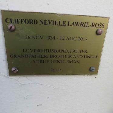 ROSS Clifford Neville, LAWRIE 1934-2017