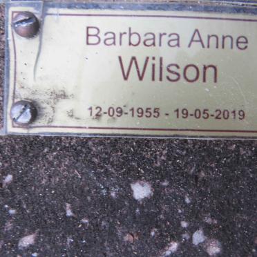 WILSON Barbara Anne 1955-2019
