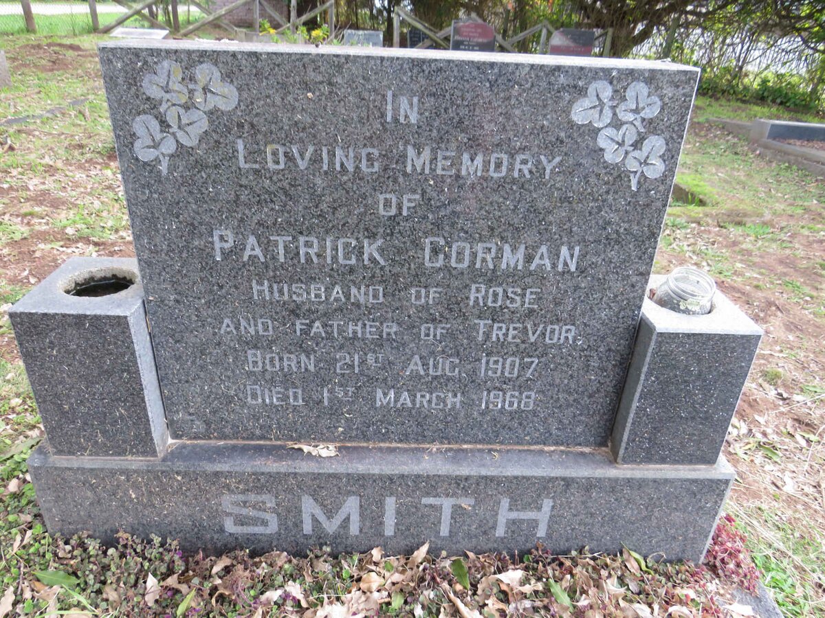 SMITH Patrick Gorman 1907-1968