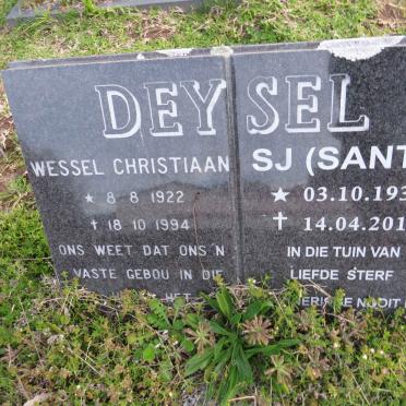 DEYSEL Wessel Christiaan 1922-1994 &amp; S.J. 1930-2018