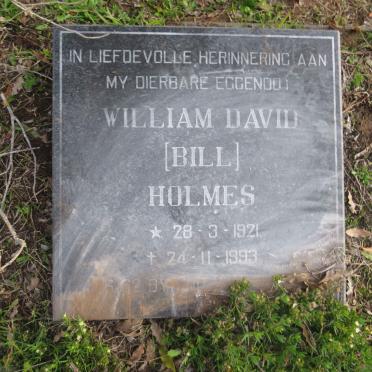HOLMES William David 1921-1993