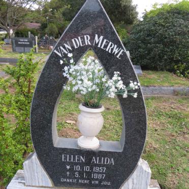 MERWE Ellen Alida, van der 1957-1987
