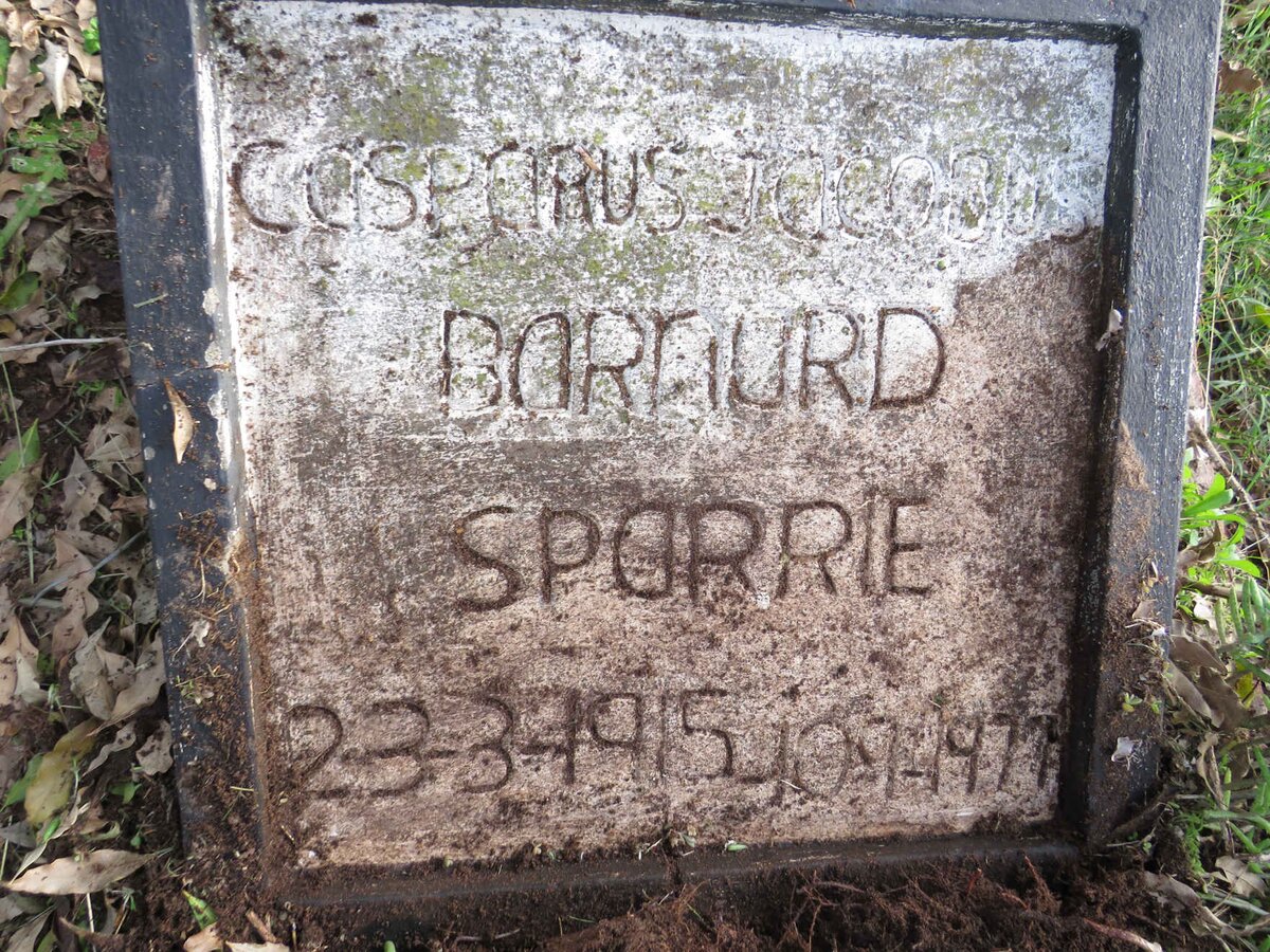 BARNARD Casparus Jacobus 1915-1977