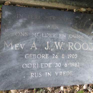 ROOS A.J.W. 1905-1982