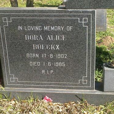 BOECKX Maurice Maria Gustave 1904-1994 &amp; Dora Alice 1902-1985