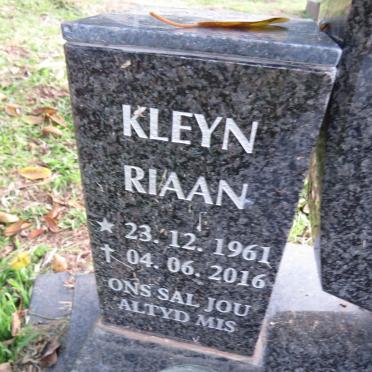 KLEYN Riaan 1961-2016