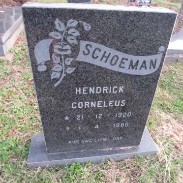 SCHOEMAN Hendrick Corneleus 1920-1980