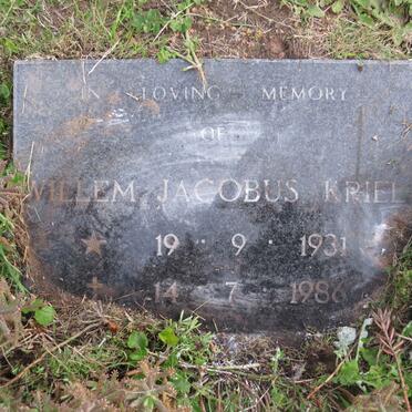 KRIEL Willem Jacobus 1931-1986