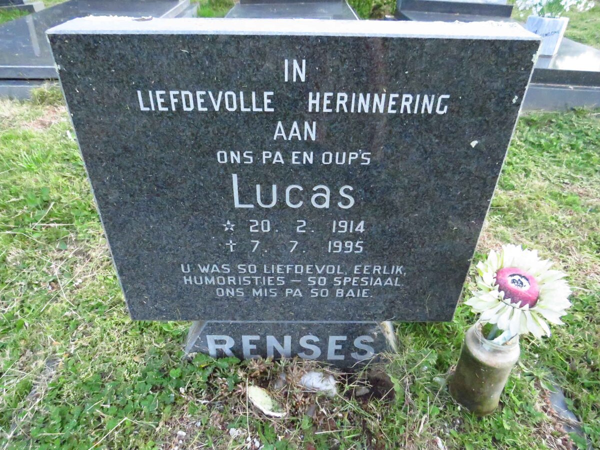 RENSES Lucas 1914-1995