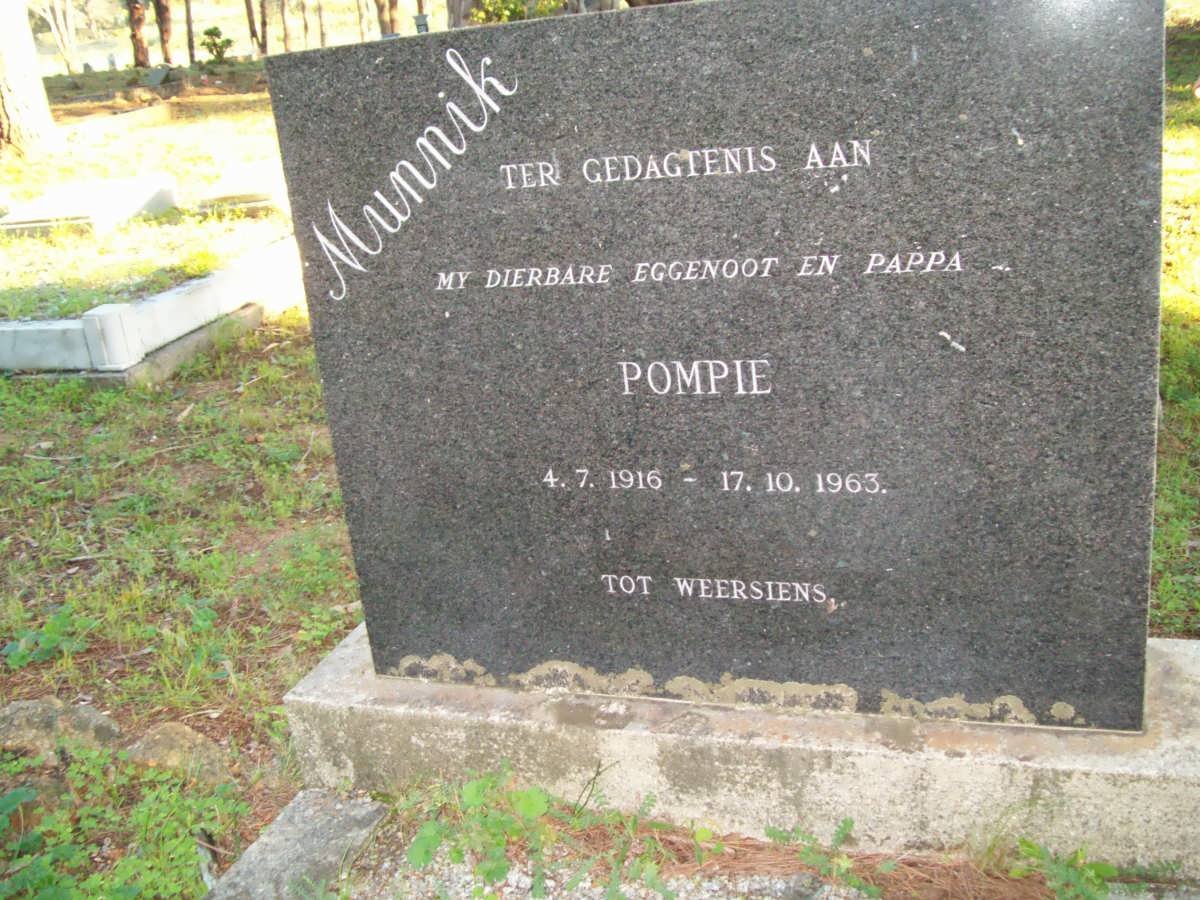 MUNNIK Pompie 1916-1963