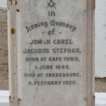 STEPHAN Johan Carel Jacobus 1843-1900